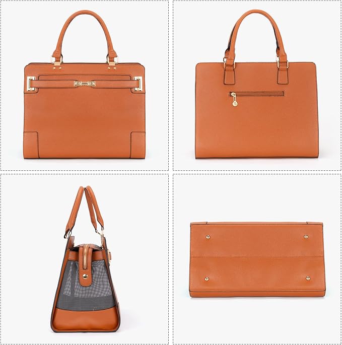 Fashion Pet Carrier Dog Cat Carrier Purse Soft-Sided Leather Handbag Pet Tote - Image 4