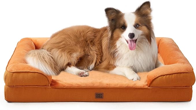 EHEYCIGA Orthopedic Dog Beds for Large Dogs, Waterproof Memory Foam Large Dog by EHEYCIGA