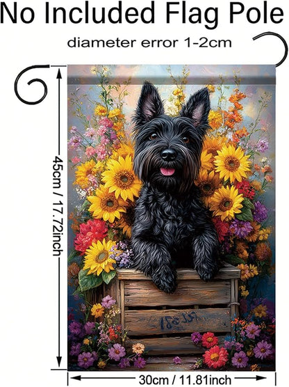 Garden Flag Black Terrier Dog - Image 8