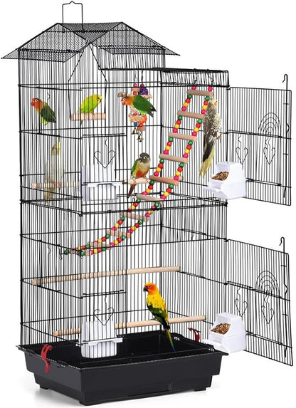 Yaheetech 39-inch Roof Top Large Flight Parrot Bird Cage by Yaheetech
