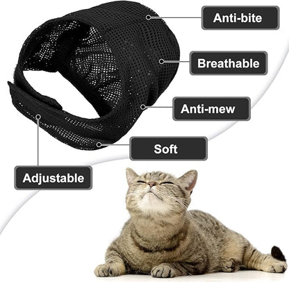 Patelai 5 Pcs Cat Bathing Bag Set Cat Grooming Bag Adjustable Pet Shower Net - Image 3