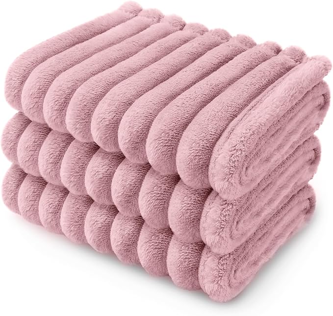 LINENLUX 1 Pack 3 Soft Fleece Dog Blanket by LINENLUX