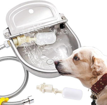 Automatic Dog Water Bowl Dispenser Large Size Pet Waterer Feeder by AKUATUZ