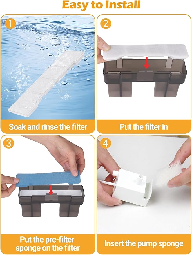 SIBAYS Dog Water Fountain Filter Replacement, 4Gal/15L Pet Fountain Filters - Image 5