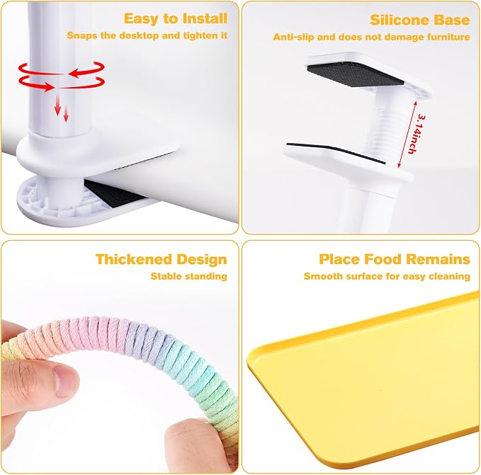 Bird Perch Stand, Bendable Desktop Parrot Training Stand - Image 4