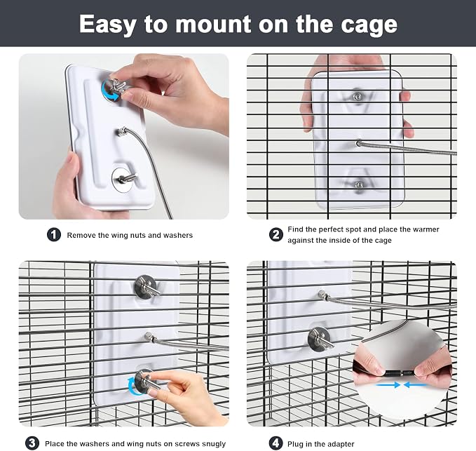 Fenocran Indoor Bird Heater Pad, USB Bird Warmer Heater, Bird Heater - Image 4