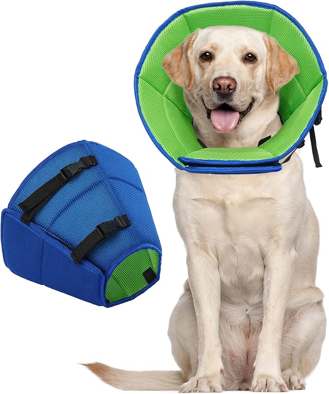 Dog Cone for Large Dogs After Surgery, Adjustable Soft Recovery Cone Collar for by LETSQK