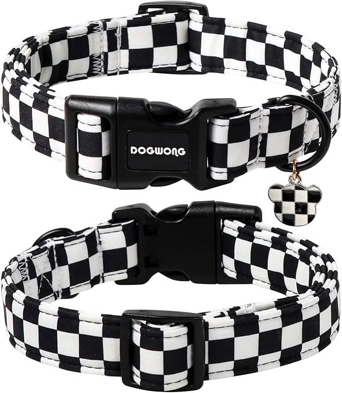 DOGWONG Checkered Dog Collar - Image 2