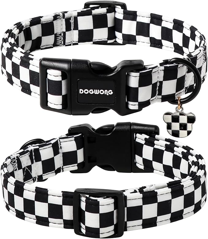DOGWONG Checkered Dog Collar - Image 2