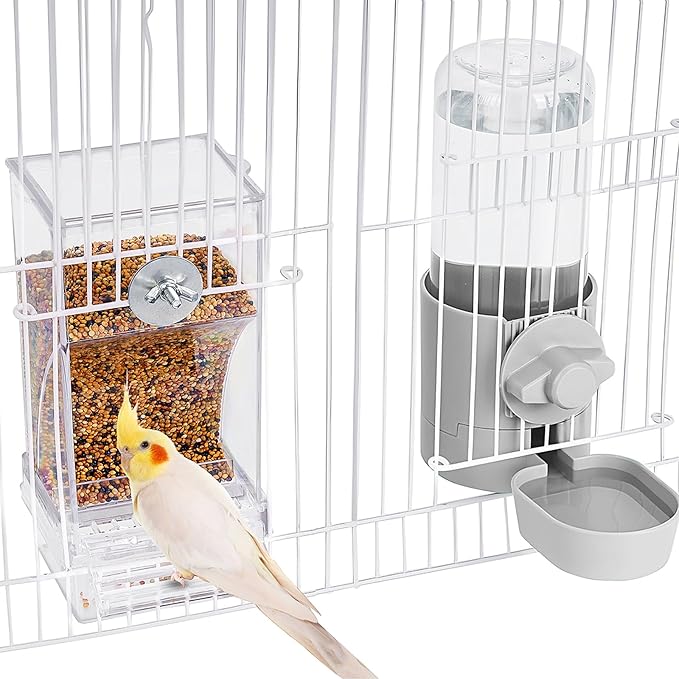 No Mess Bird Feeder Water Dispenser Set, Bird Feeder by lemtrflo