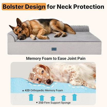 Veehoo Orthopedic Dog Bed for Large Senior Dogs, 7 Inch Thick XXL Memory Foam - Image 3