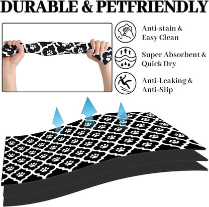 Dog Food Mat 16X24 Inch Pet Feeding Absorbent Mats - Image 2