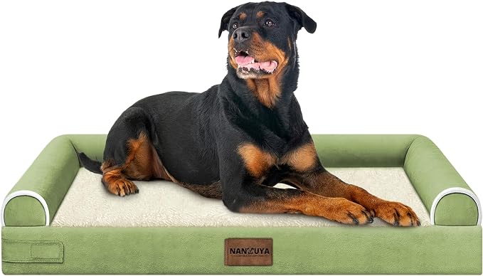 Large Dog Bed Orthopedic Washable: Beds Bolster XXL Bed Big XLarge Dogs Egg by Nanuya