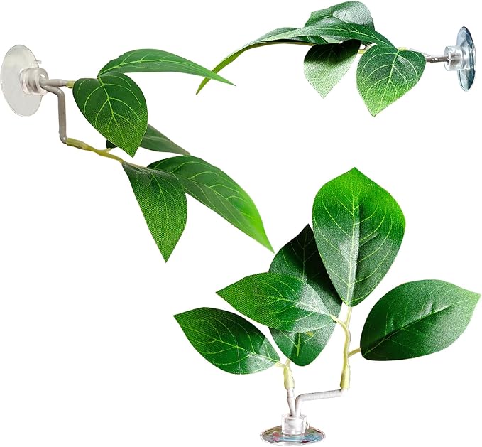 Fish Leaf Pad Fish Tank Accessories Aquarium Décor Simulating 3 pcs Adjustable by AncBace
