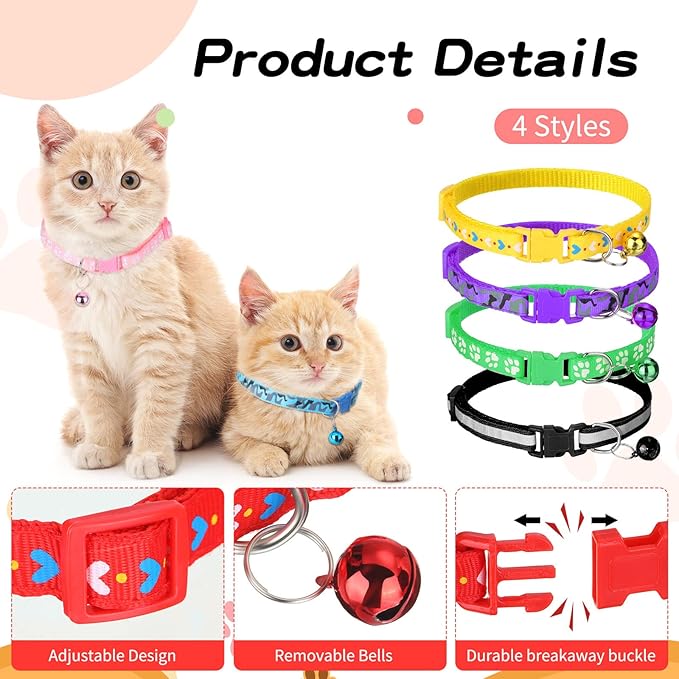 Yunsailing 24 Pcs Cat Collars - Image 3