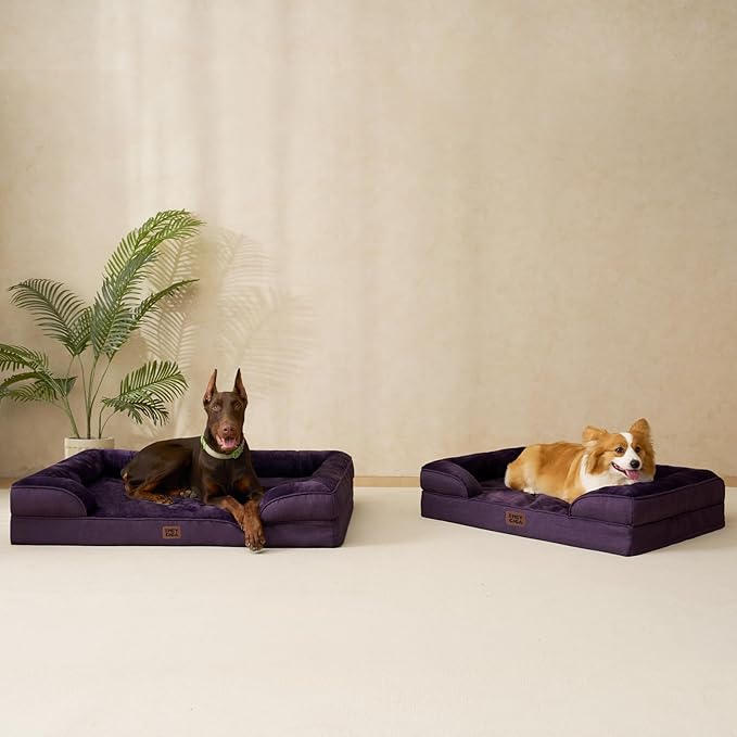 EHEYCIGA Orthopedic Dog Bed for Medium Dogs, Waterproof Memory Foam Medium Dog - Image 9