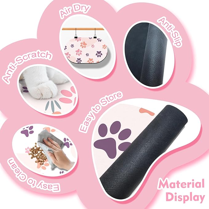 Large Pet Feeding Mat – 28''x17'' Absorbent Dog Mat - Image 3