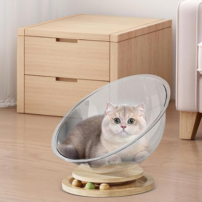 Cat Perch- Cute Freestanding Cat Space Perch Bed, Stylish Stable Activity - Image 4