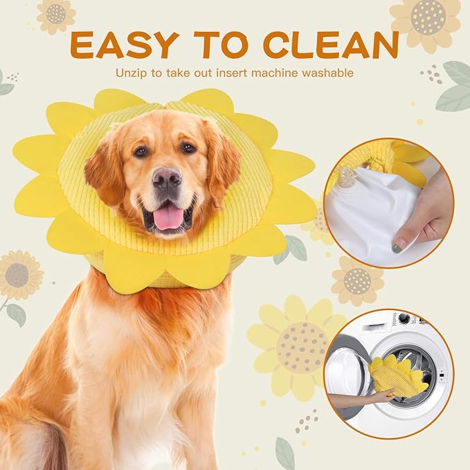 IEUUMLER Inflatable Recovery Dog Collar, Protective Donut Cone, Adjustable Soft - Image 6