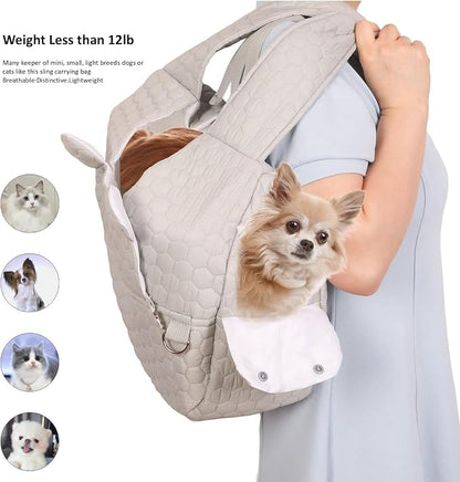 Dog Backpack Carrier for Dogs, Adjustable Strap Cat Carrier Sling, Hands-Free - Image 5