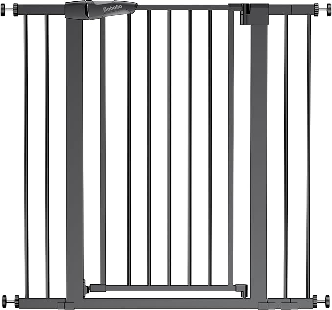 BABELIO 36" Tall Baby Gate, 26-40" Wide Auto Close Pet Gate, PressGuard C5 by BABELIO