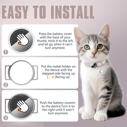 Cat Collar, Ultra Elastic Cat Tracker Collar, Holder Compatible - Image 4