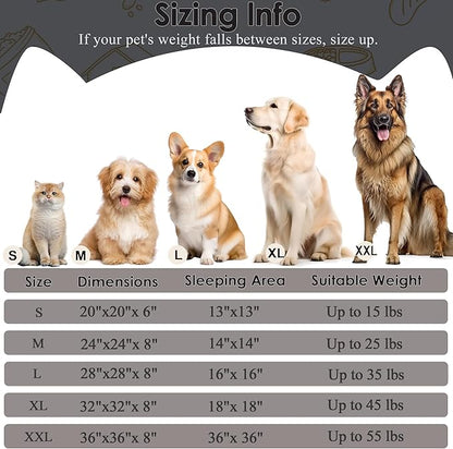 Extra Large Dog Beds, 36 Inch Human Dog Anxiety Relief Comfort Bed, - Image 2