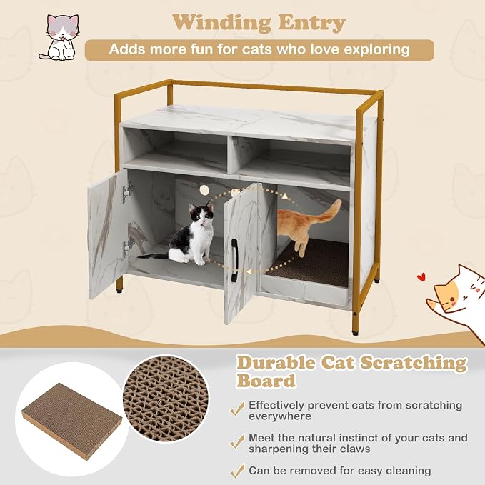 Giantex Cat Litter Box Enclosure - Image 6
