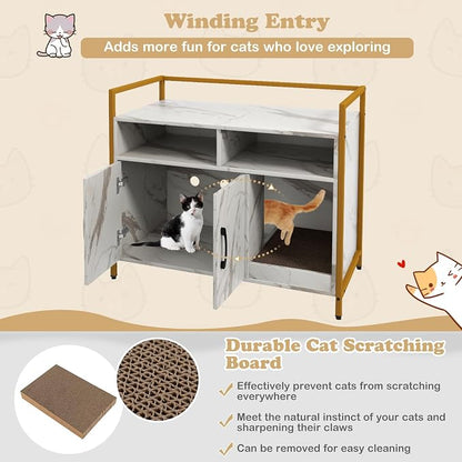 Giantex Cat Litter Box Enclosure - Image 6