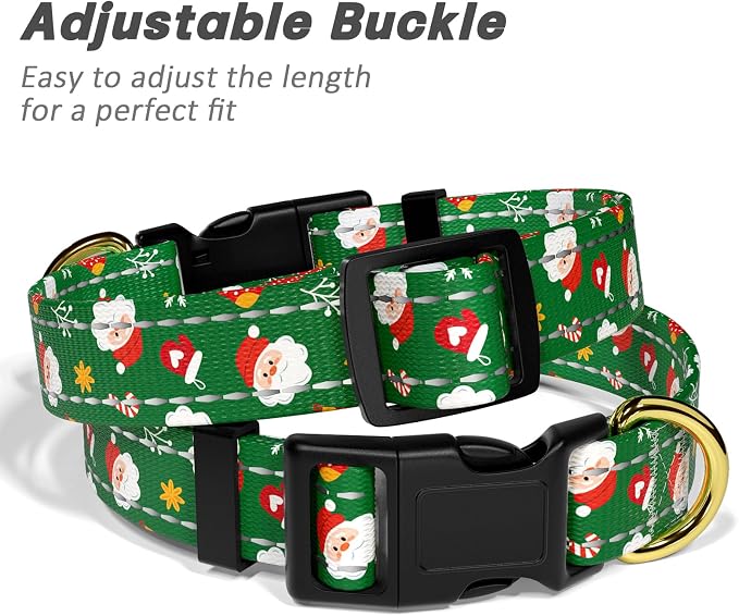 Reflective Dog Collar, Cute Christmas Style Dog Collar - Image 6