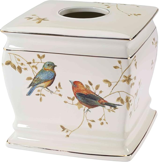 Avanti Linens - Tissue Box Cover, Decorative Countertop Accessories, Nature by AvantiHomeSince1969