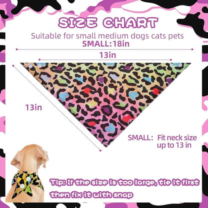 PAWCHIE Dog Bandanas Small Reversible Styles Pet Triangle Scarf Bibs - Image 6