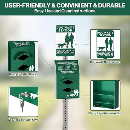 Aluminum Outdoor Dog Bag Dispenser - Image 3
