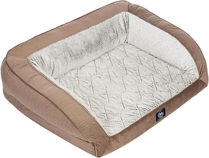 Serta Orthopedic Quilted Couch Dog Bed by Serta