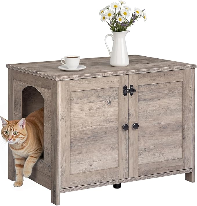 HOOBRO Litter Box Enclosure, Cat Litter Box Furniture - Image 9