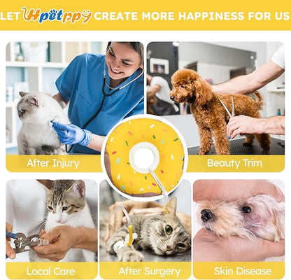 Cat Cone Collar Soft, Waterproof Cat Recovery Collars Spay Cones to Stop - Image 4