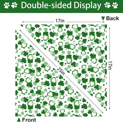 St. Patrick's Day Dog Bandana, 2 Pack Adjustable Holiday Party Pets Saint - Image 7