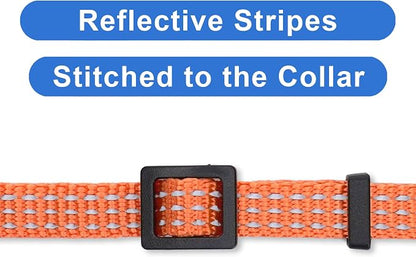 Pawtitas Reflective Orange Cat Collar - Image 4