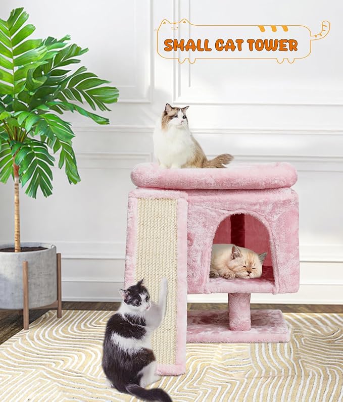 SYANDLVY Small Pink Cat Tree - Image 4
