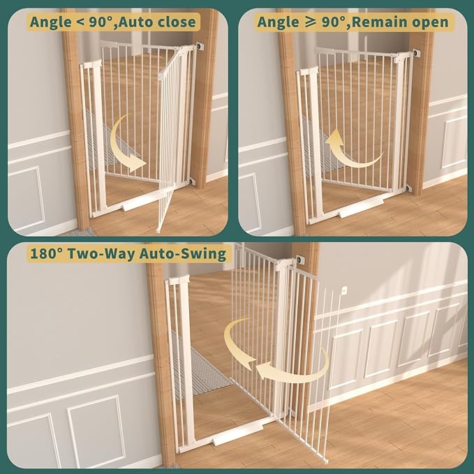 40.55" Tall, 30.11-34.05 Inch Wide, 1.37" Ultra Narrow Spacing Dog Pet Baby - Image 9