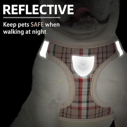 PUPTECK Adjustable Dog Harness Collar and Leash Set Step in No Pull Pet Harness - Image 5