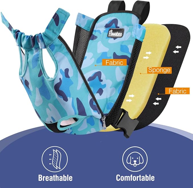 Pawaboo Pet Carrier Backpack, Adjustable Pet Front Cat Dog Carrier Backpack - Image 5