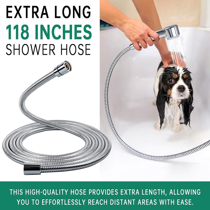 3 Mode Dog Shower Attachment, High Pressure Handheld Sprayer - Image 7