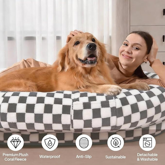 Human Dog Bed for Adults and Pets, Waterproof & Machine Washable, Durable - Image 2