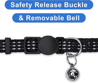 Pawtitas Reflective Black Cat Collar - Image 3