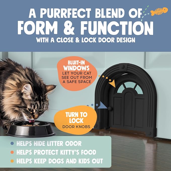 Purrfect Portal Meow Manor® Cat Door Interior Door - Image 3