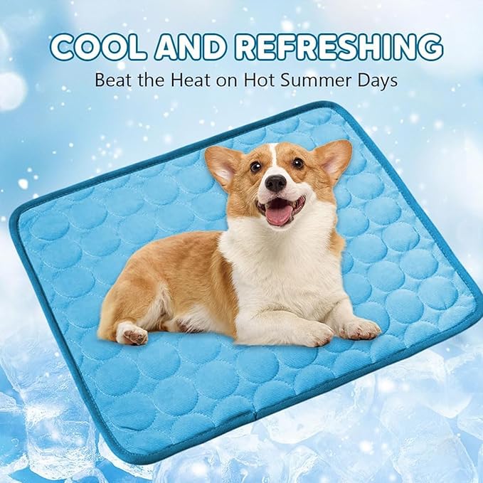 Dog Cooling Mat, Pet Cooling Mats, Summer Cool Pads Pet Mat Outdoor - Image 3