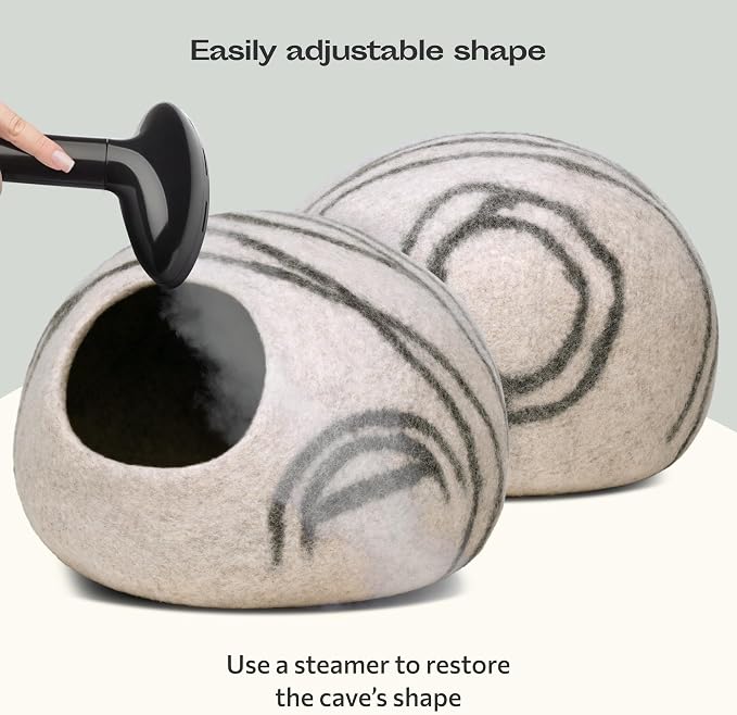 MEOWFIA Cat Cave – Premium Felt Cat Bed - Image 5