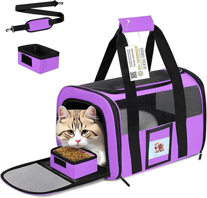 Cat Carrier Pet Carriers Airline Approved by SECLATO