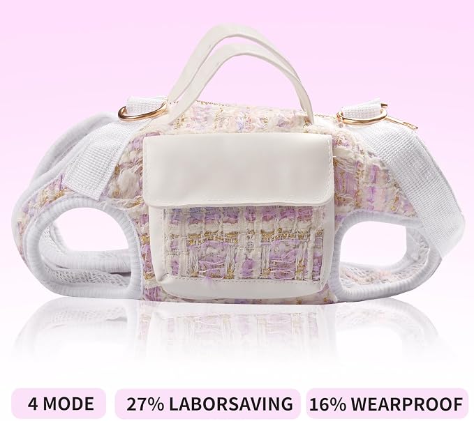 Dog Lift Harness Backpack for Small Dogs Cats, Adjustable Straps Dog Sling - Image 9